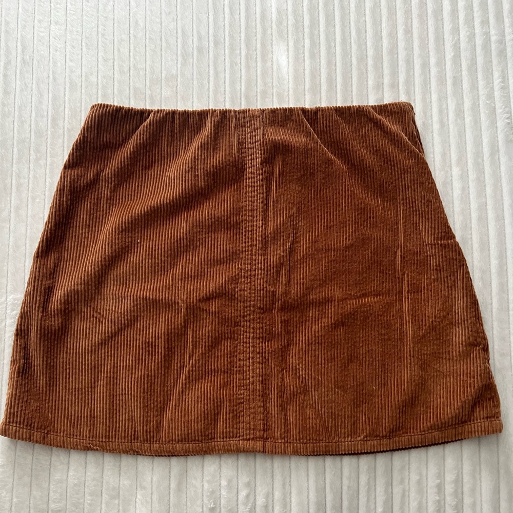 American Eagle Brown corduroy zipper closure miniskirt